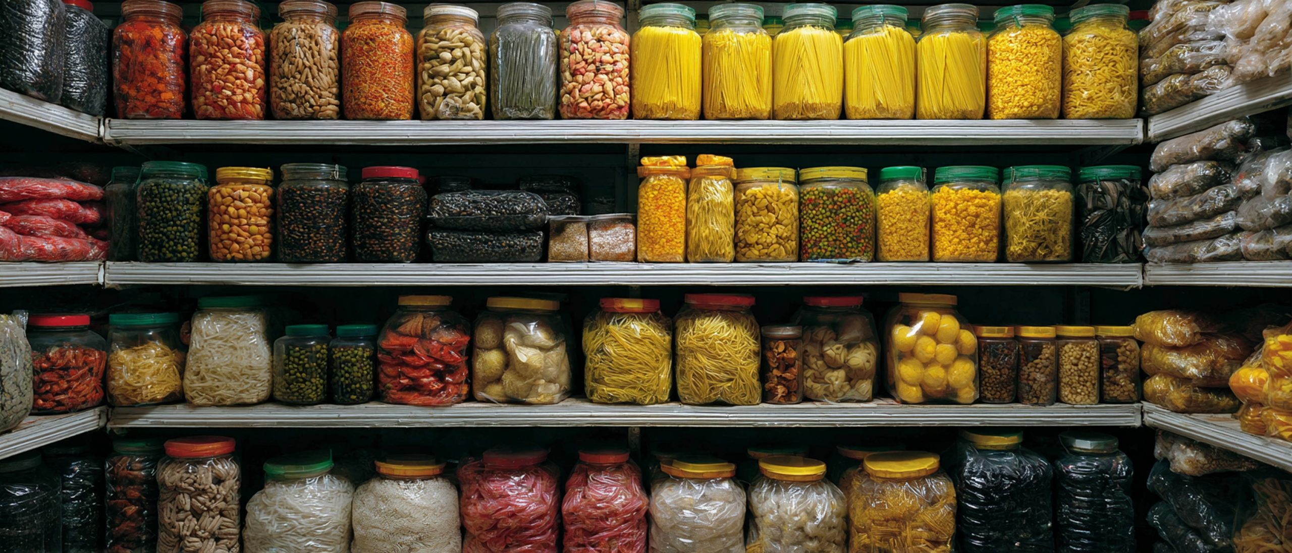 how should food and supplies be stored in a dry-storage area