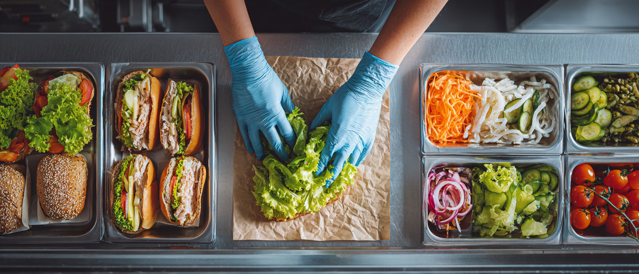 Food Service Worker protective hand covers