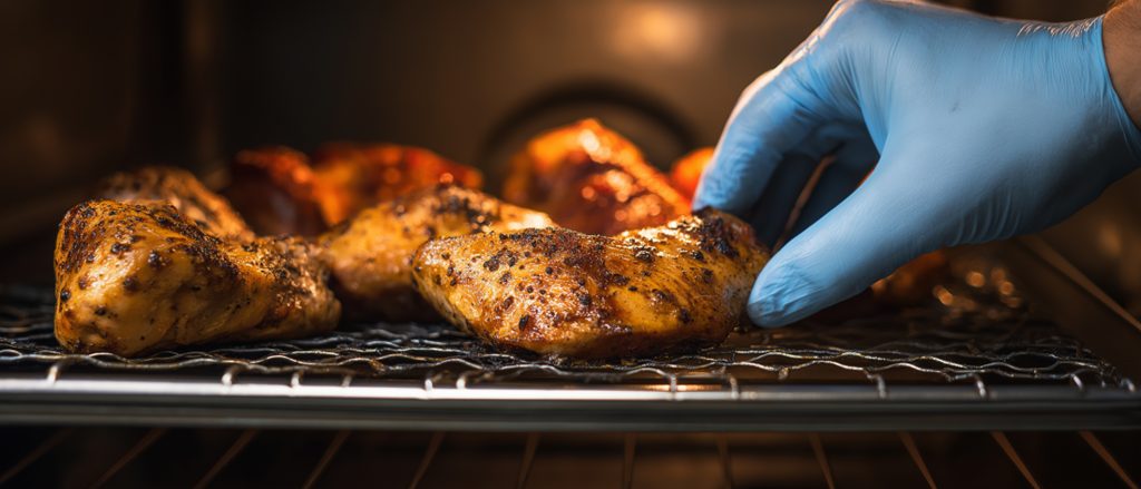 how long cooked chicken can sit out at room temp
